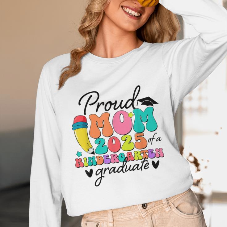 Proud Mom Class Of 2025 Kindergarten Graduate Graduation Unisex Long Sleeve T-Shirt
