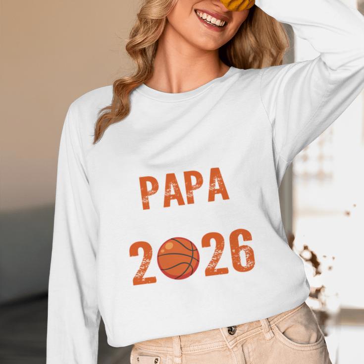 Proud PAPA Of 2026 Senior Basketball Student Graduation Unisex Long Sleeve T-Shirt