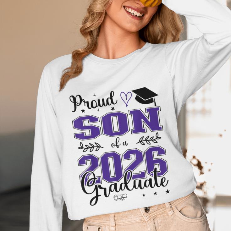 Proud Son Of a Class Of 2026 Graduate For Graduation Unisex Long Sleeve T-Shirt