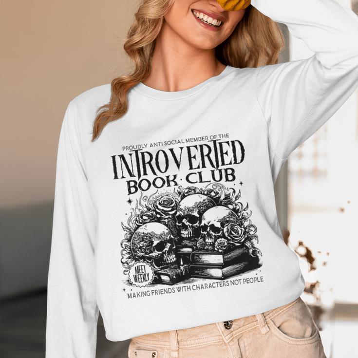 Proudly Anti Social Member Of The Introverted Book Club Unisex Long Sleeve T-Shirt
