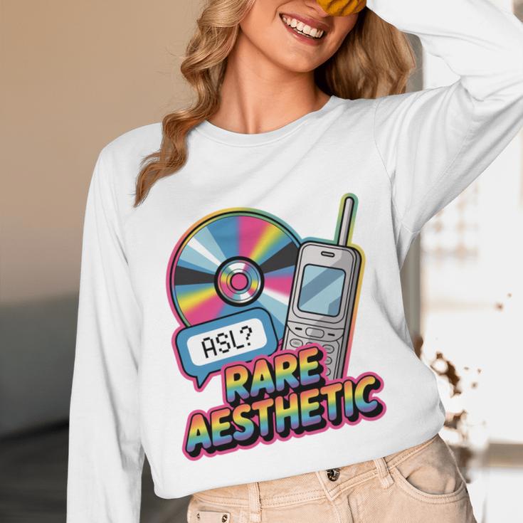 Rare Aesthetic Retro Nostalgia Y2K Vibes Unisex Long Sleeve T-Shirt