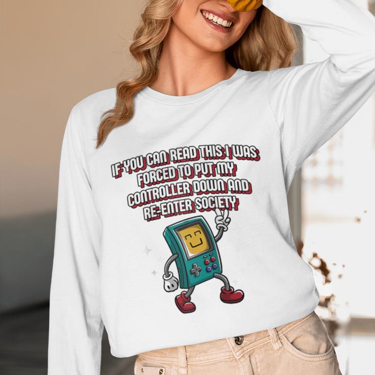 If You Can Read This Gamer Humor Gaming Introvert Raglan Baseball Tee Unisex Long Sleeve T-Shirt If You Can Read This Gamer Humor Gaming Introvert Raglan Baseball Tee Unisex Long Sleeve T-Shirt