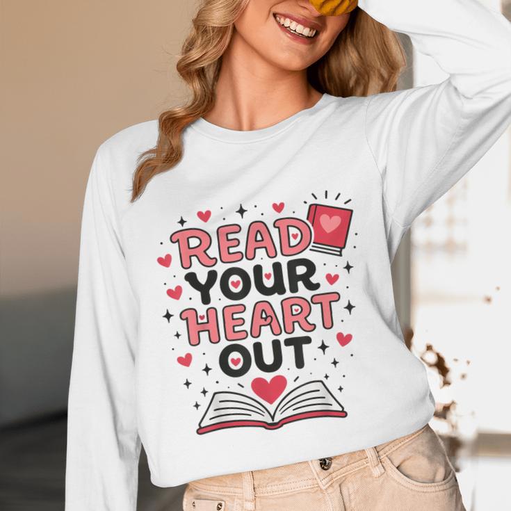 Read Your Heart Out Love Book Valentine Teacher Bookworm Unisex Long Sleeve T-Shirt Read Your Heart Out Love Book Valentine Teacher Bookworm Unisex Long Sleeve T-Shirt