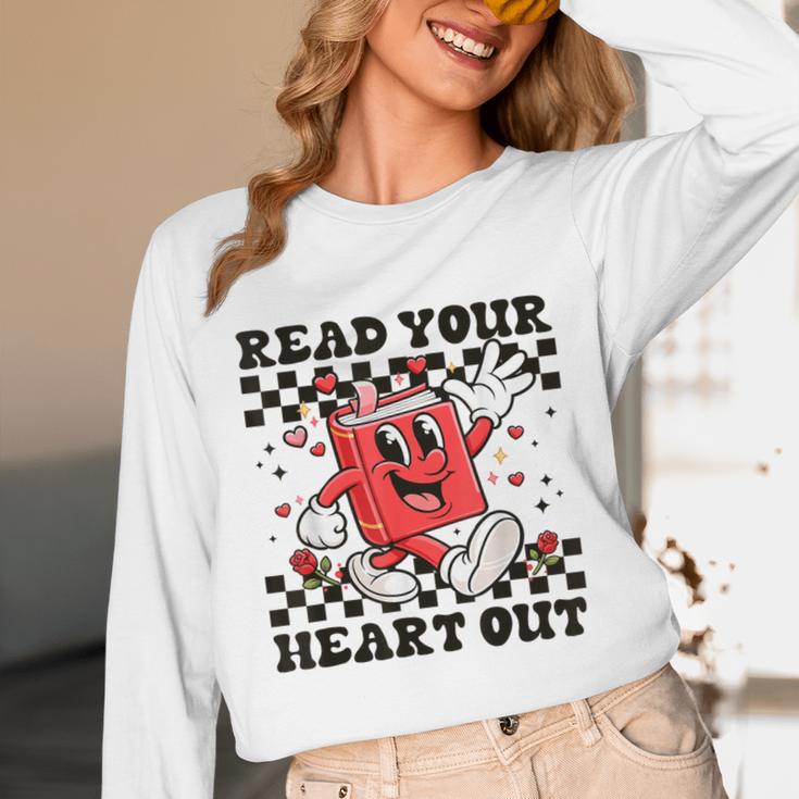 Read Your Heart Out Teacher Valentines Book Lover Unisex Long Sleeve T-Shirt Read Your Heart Out Teacher Valentines Book Lover Unisex Long Sleeve T-Shirt