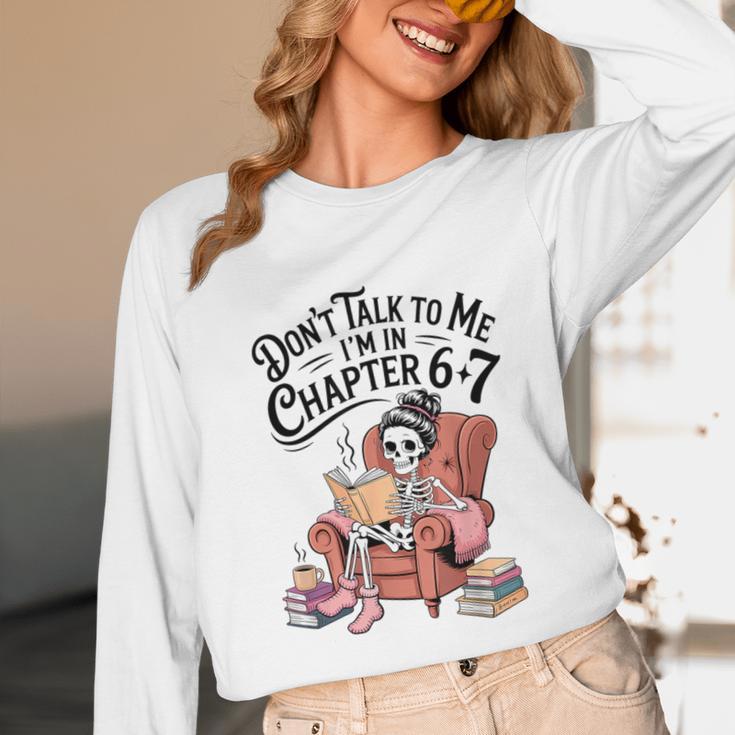 Reading 67 Six Seven Meme English Teacher Book Lover Unisex Long Sleeve T-Shirt