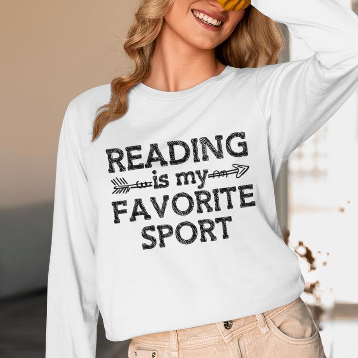 Reading Is My Favorite Sport Bookish Book-Club Bookworm Unisex Long Sleeve T-Shirt