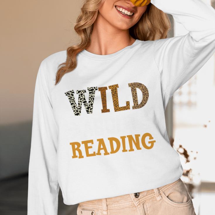 Reading Lover Apparel Wild About Reading Reading Books Unisex Long Sleeve T-Shirt Reading Lover Apparel Wild About Reading Reading Books Unisex Long Sleeve T-Shirt