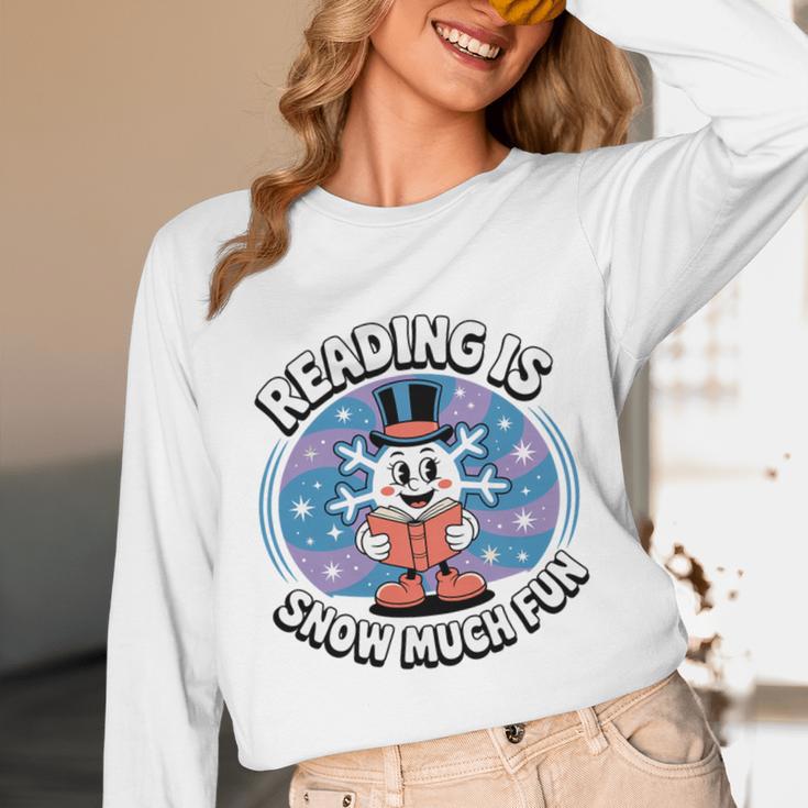 Reading Is Snow Much Fun Snowflake Book Lovers Winter Theme Premium Tri-Blend Unisex Long Sleeve T-Shirt Reading Is Snow Much Fun Snowflake Book Lovers Winter Theme Premium Tri-Blend Unisex Long Sleeve T-Shirt