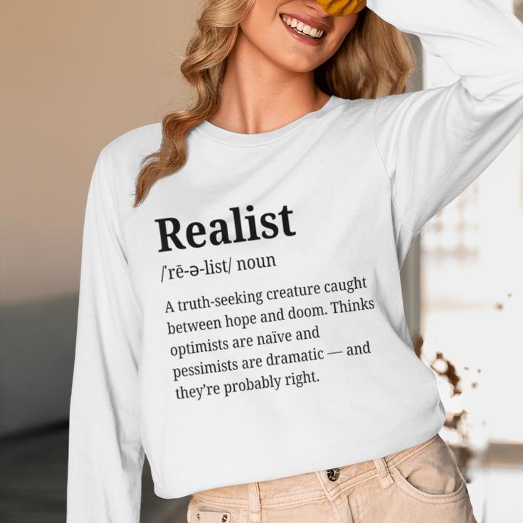 Realist Definition For Introverts Honest Personality Unisex Long Sleeve T-Shirt