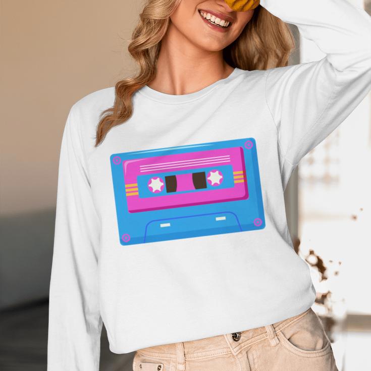 Retro Cassette Tape Tee 90s Nostalgia Aesthetic Unisex Long Sleeve T-Shirt