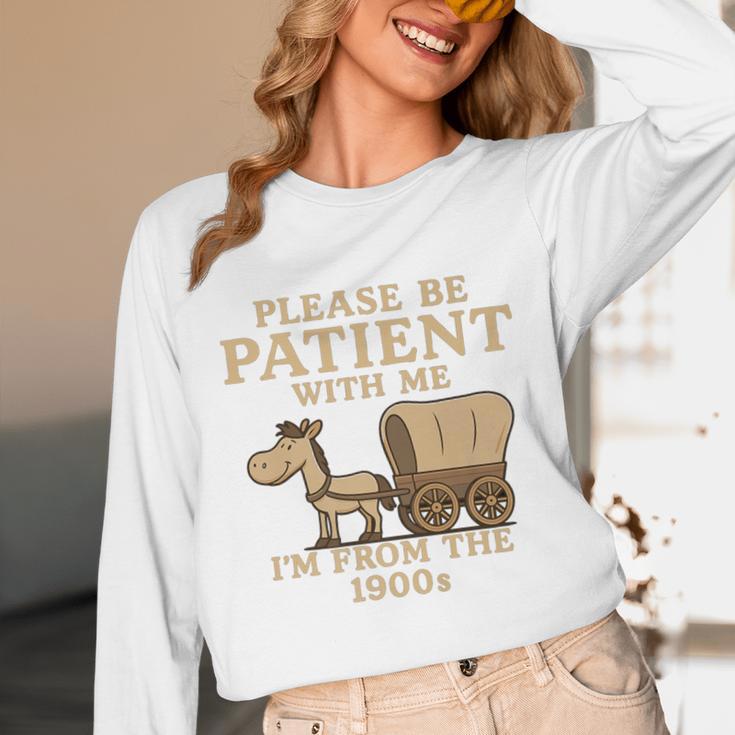 Retro Please Be Patient With Me I'm From The 1900s Vintage Premium Unisex Long Sleeve T-Shirt