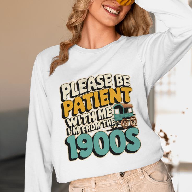 Saying Please Be Patient With Me I'm From The 1900s Premium Tri-Blend Unisex Long Sleeve T-Shirt Saying Please Be Patient With Me I'm From The 1900s Premium Tri-Blend Unisex Long Sleeve T-Shirt