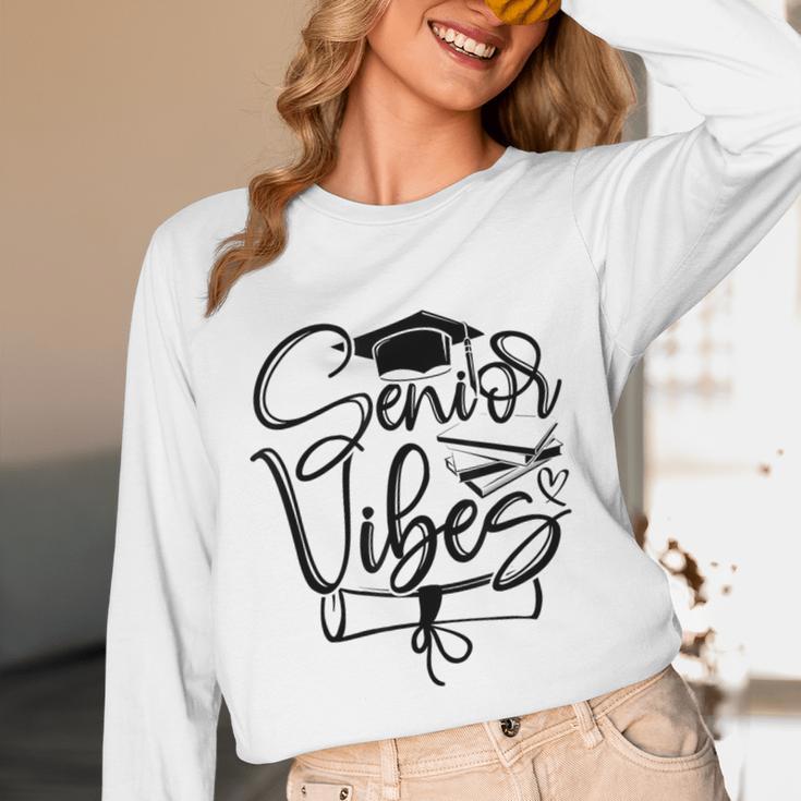 That Says Senior Vibes Graduation Diploma School Spirit Unisex Long Sleeve T-Shirt
