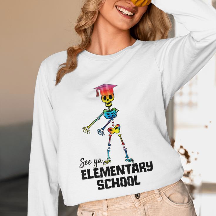 See Ya Elementary School Shirt Tie Dye Graduation Tee Unisex Long Sleeve T-Shirt