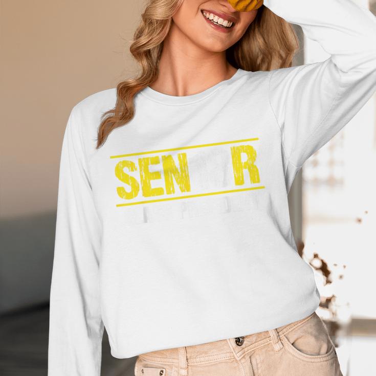 Senior 2018 Class President-School Colors Graduation Unisex Long Sleeve T-Shirt