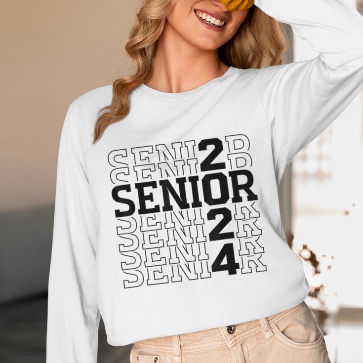 Senior 2024 Class Of 2024 Graduation 2024 Women Boy Girl Unisex Long Sleeve T-Shirt