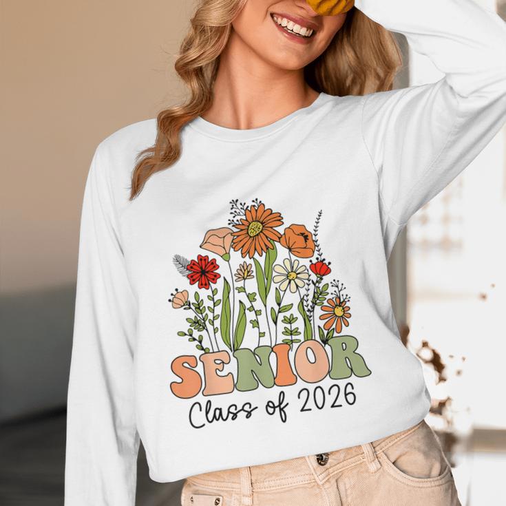 Senior 2026 Graduate Class Of 2026 Wildflowers Graduation Unisex Long Sleeve T-Shirt