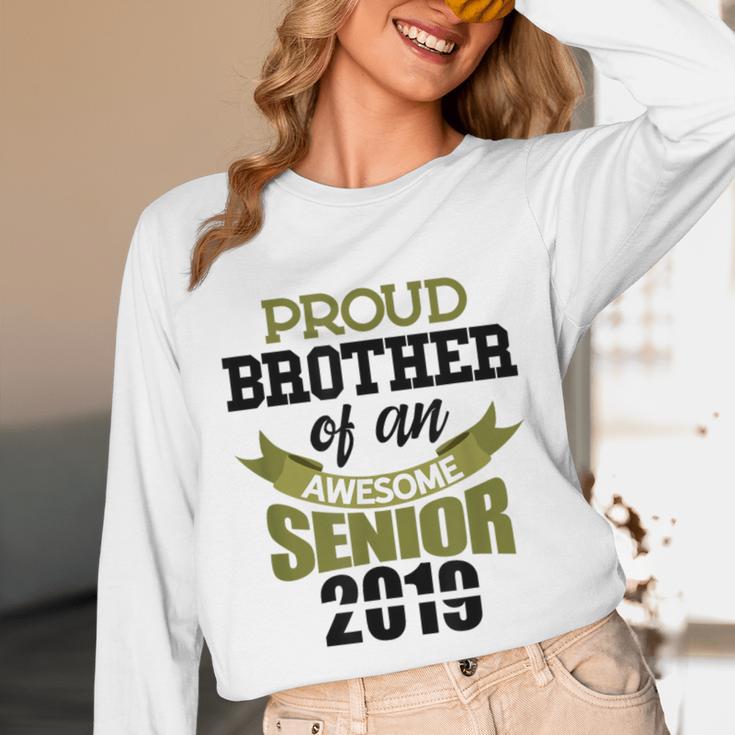 Senior Class Of 2019 Tshirt Graduation Awesome Brother Unisex Long Sleeve T-Shirt
