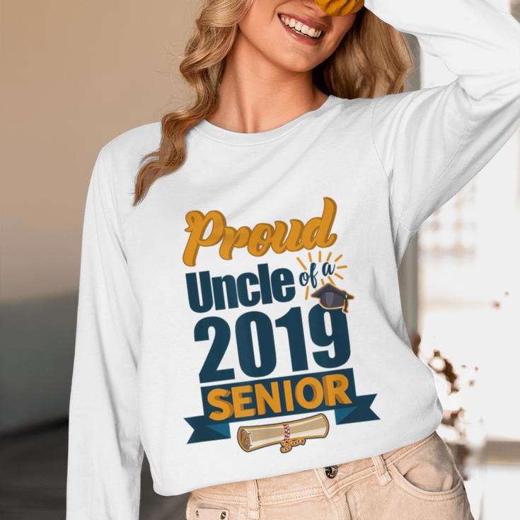 Senior Class Of 2019 Tshirt Graduation School Students Uncle Unisex Long Sleeve T-Shirt
