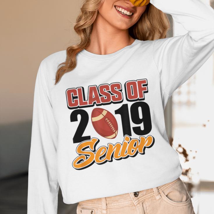 Senior Class Of 2019 Tshirt Graduation Students Football Unisex Long Sleeve T-Shirt