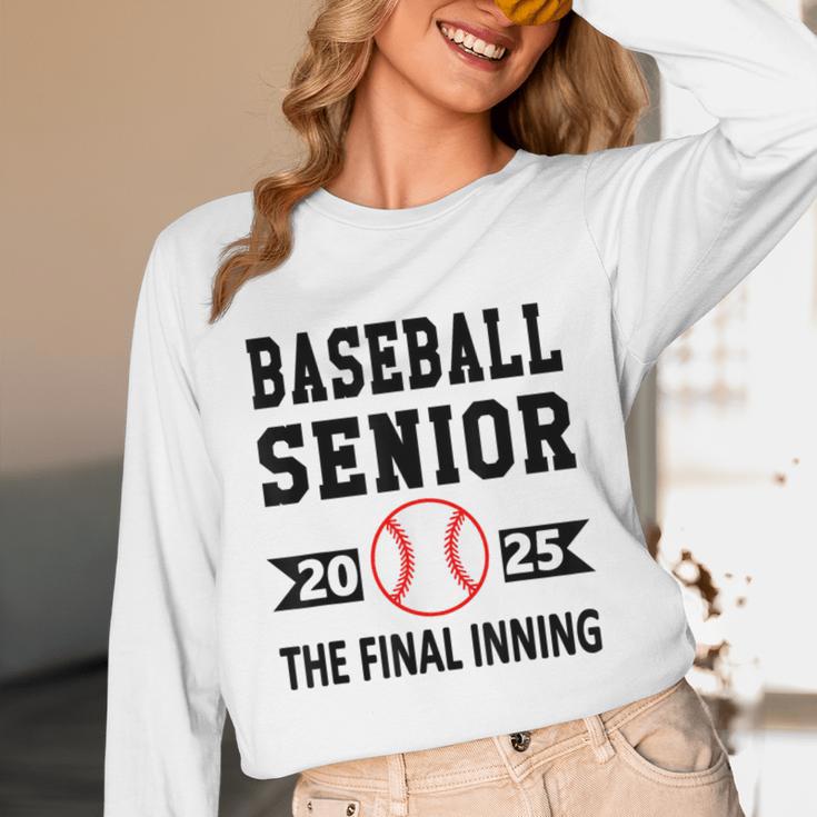 Senior Class Of 2025 Baseball Senior Night Graduation Party Unisex Long Sleeve T-Shirt