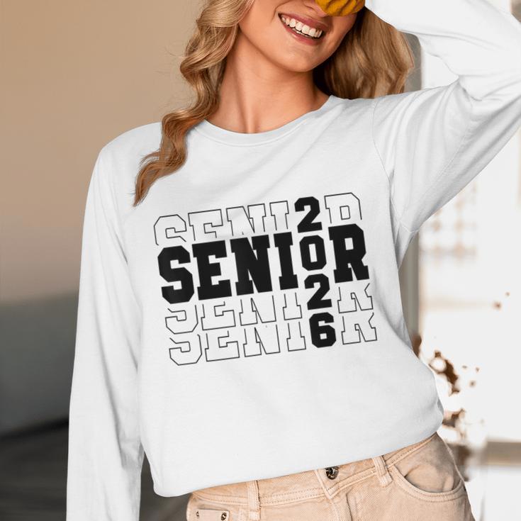 Senior Class Of 2026 Varsity Text Graduation Unisex Long Sleeve T-Shirt