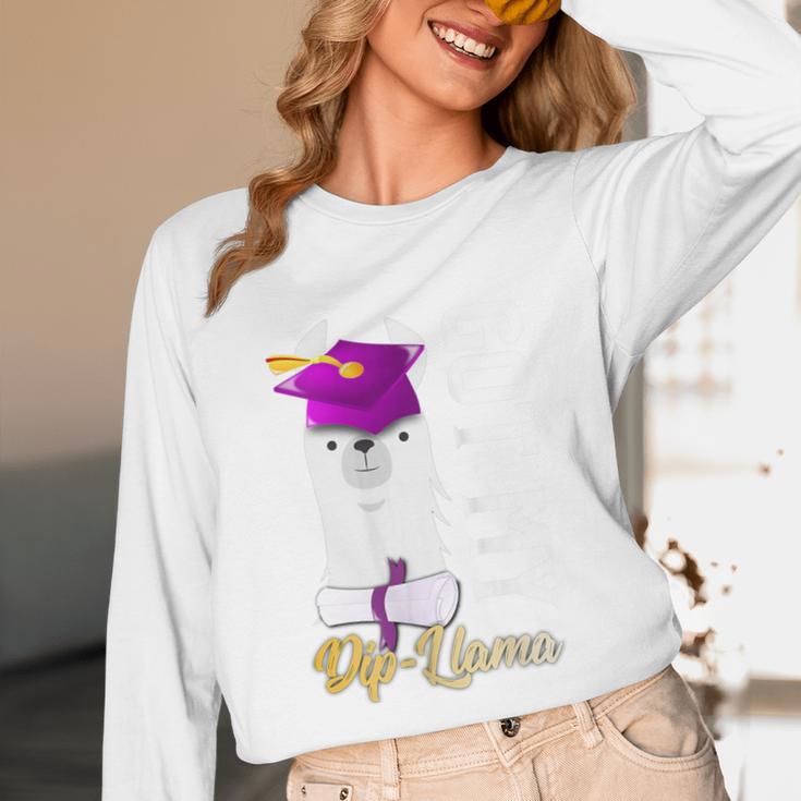 Senior Graduation 2020 Got My Dip-Llama Diploma Llama Pun Unisex Long Sleeve T-Shirt