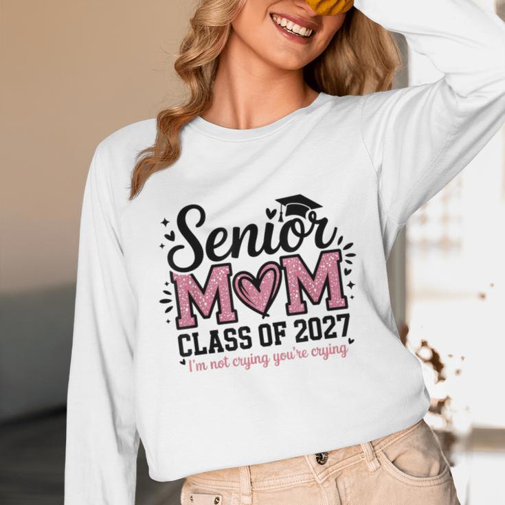 Senior Mom 2027 Class Of 2027 Graduation Proud Senior Mother Unisex Long Sleeve T-Shirt
