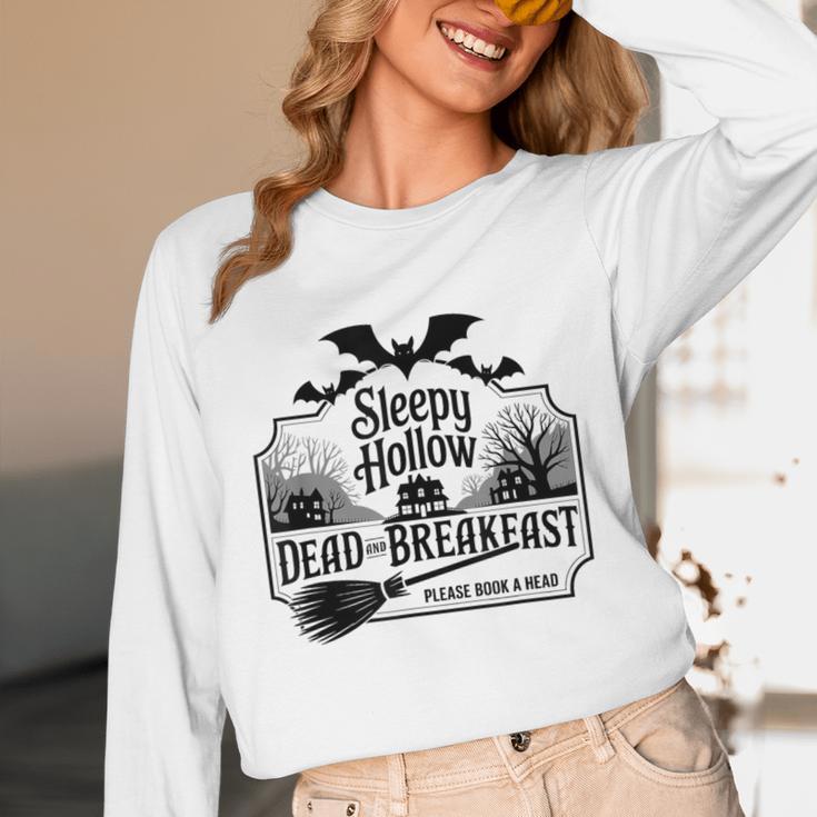 Sleepy Hollow Dead And Breakfast Please Book A Head Unisex Long Sleeve T-Shirt