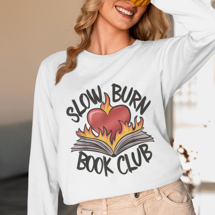 Slow Burn Book Club Romantasy Trope Smut Dark Romance Reader Unisex Long Sleeve T-Shirt Slow Burn Book Club Romantasy Trope Smut Dark Romance Reader Unisex Long Sleeve T-Shirt