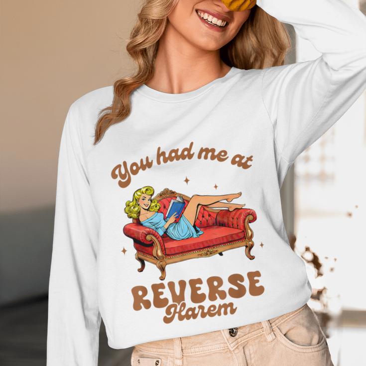 Smut Reader You Had Me At Reverse Harem Spicy Grey Book Unisex Long Sleeve T-Shirt