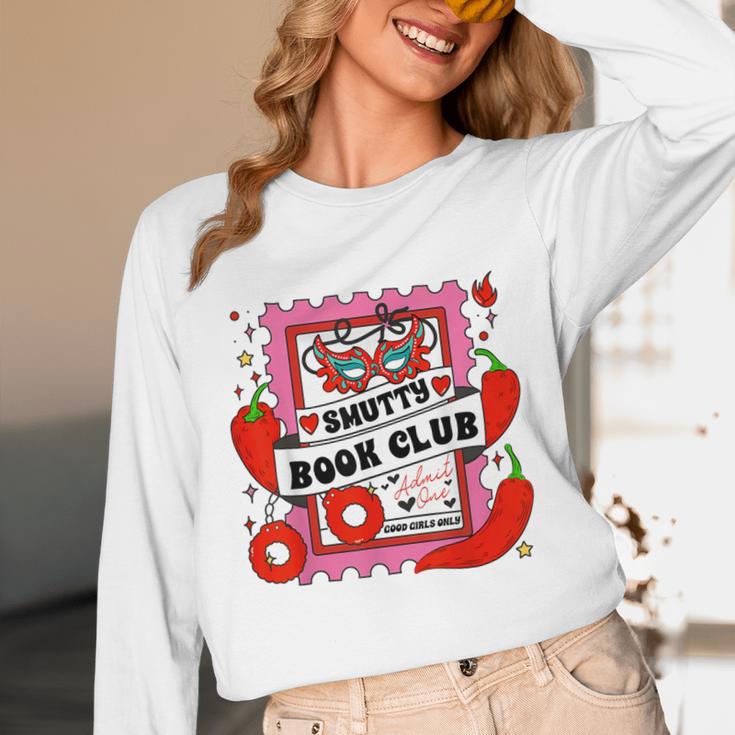 Smut Reader Smutty Vibes Spicy Romance Smutty Book Club Unisex Long Sleeve T-Shirt