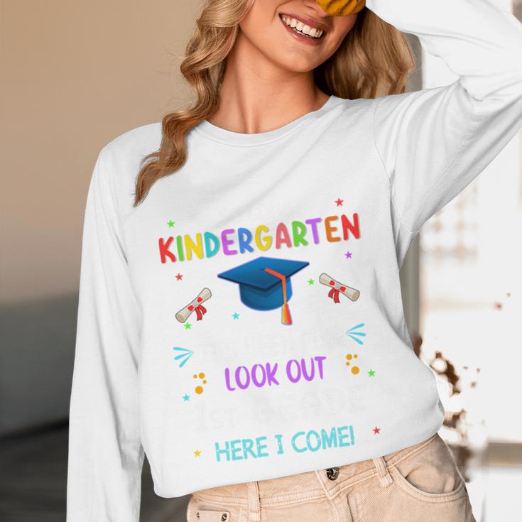 So Long Kindergarten Graduation Look Out 1st Grade 2025 Kids Premium Tri-Blend Unisex Long Sleeve T-Shirt