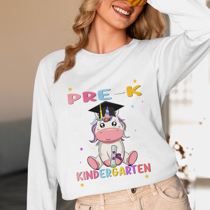 So Long Pre k Graduation 2025 Look Out Kindergarten Girls Premium Tri-Blend Unisex Long Sleeve T-Shirt
