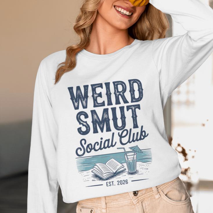 Spicy Romance Book Reader Fan Weird Smut Social Club Premium Tri-Blend Unisex Long Sleeve T-Shirt Spicy Romance Book Reader Fan Weird Smut Social Club Premium Tri-Blend Unisex Long Sleeve T-Shirt