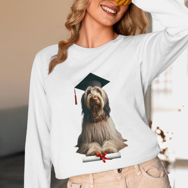 Spinone Italiano Dog Graduation Cap School Graduate Owner Men Women Kids Unisex Long Sleeve T-Shirt