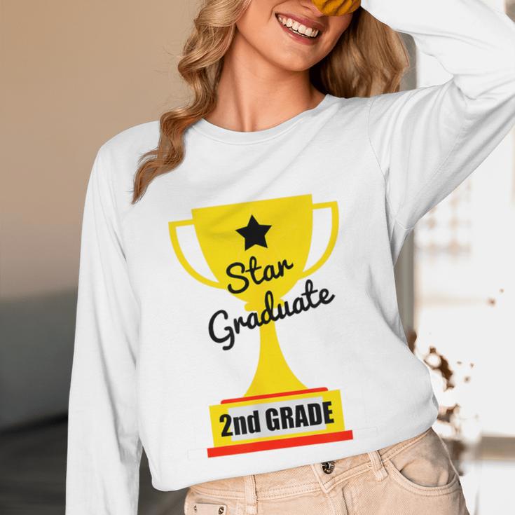 Star Graduate Second Grade Graduation Trophy Cup Unisex Long Sleeve T-Shirt