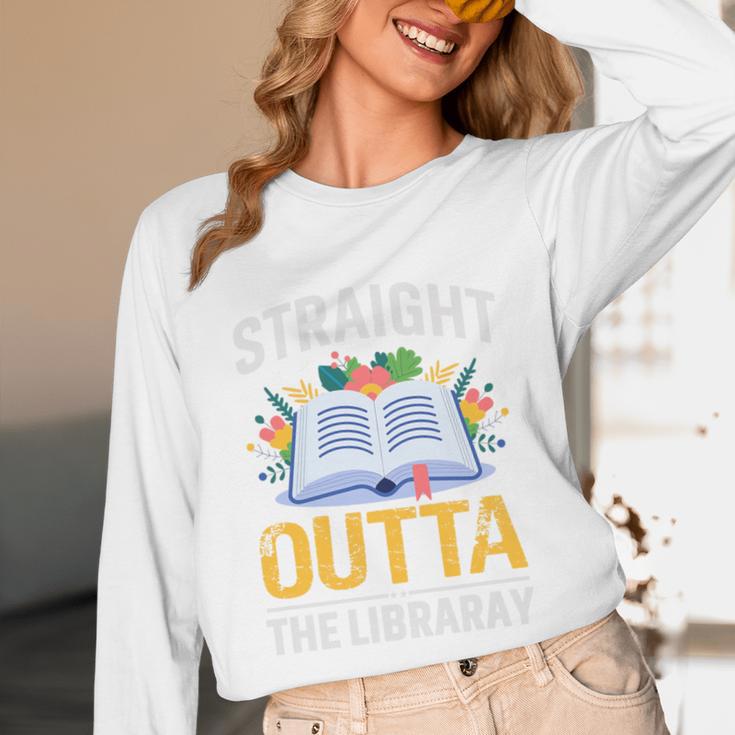 Straight Outta The Library Book Lover Men Women Premium Tri-Blend Unisex Long Sleeve T-Shirt Straight Outta The Library Book Lover Men Women Premium Tri-Blend Unisex Long Sleeve T-Shirt