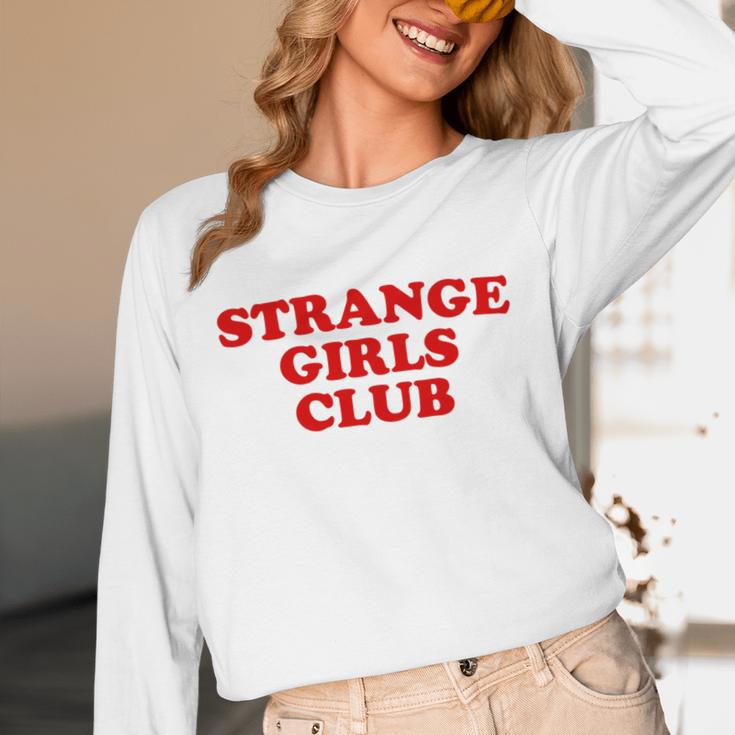 Strange Girls Club Weird Antisocial Introvert Humor Unisex Long Sleeve T-Shirt Strange Girls Club Weird Antisocial Introvert Humor Unisex Long Sleeve T-Shirt