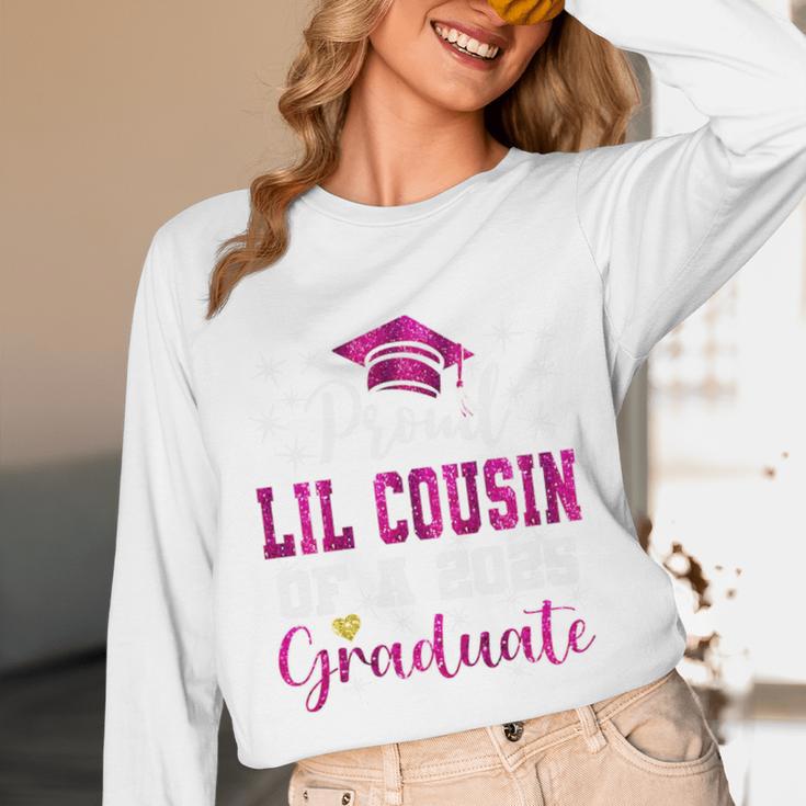 Super Proud Little Cousin Of 2025 Graduate Graduation Family Premium Tri-Blend Unisex Long Sleeve T-Shirt