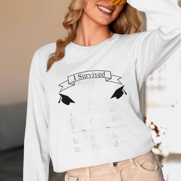 I Survived My Son's High School Graduation Shirt Graduate Unisex Long Sleeve T-Shirt
