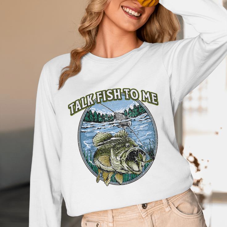 Talk Fish To Me Introvert Fishing Antisocial Fisherman Raglan Baseball Tee Unisex Long Sleeve T-Shirt Talk Fish To Me Introvert Fishing Antisocial Fisherman Raglan Baseball Tee Unisex Long Sleeve T-Shirt