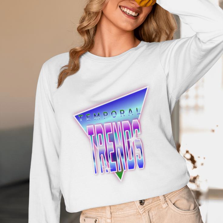 Temporal Trends Vaporwave Style Retro Nostalgia Look Premium Tri-Blend Unisex Long Sleeve T-Shirt