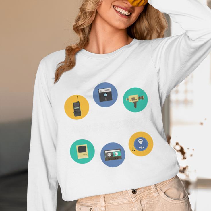 Throwback Thursday Never Forget Nostalgia 80's Retro Premium Tri-Blend T-Shirt Unisex Long Sleeve T-Shirt