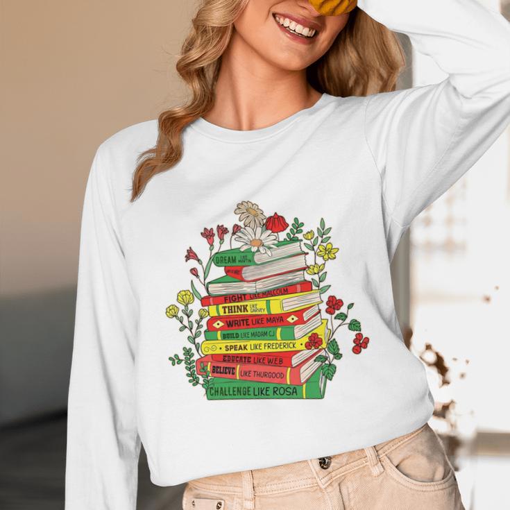 History Month Black History Shirts Book Lover Teacher Unisex Long Sleeve T-Shirt
