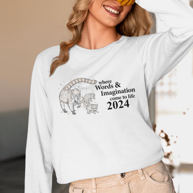 Tucson Festival Of Book TFOB 2024 Coatimundi Mascot Unisex Long Sleeve T-Shirt