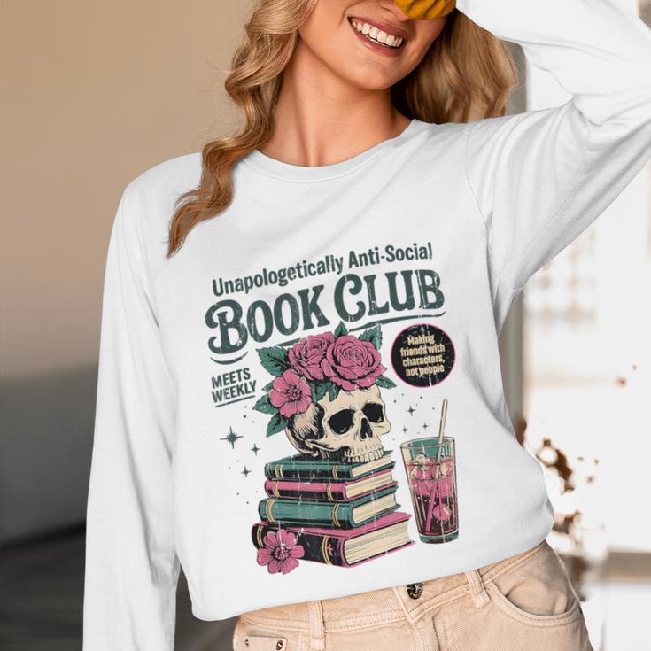 Unapologetically Anti Social Book Club Unisex Long Sleeve T-Shirt