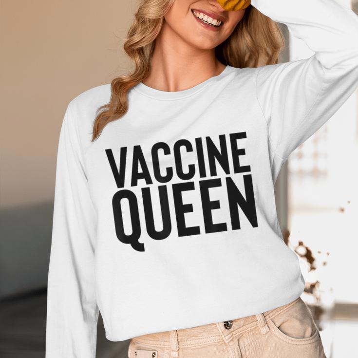 Vaccine Queen Nursing Graduation Shirt Unisex Long Sleeve T-Shirt