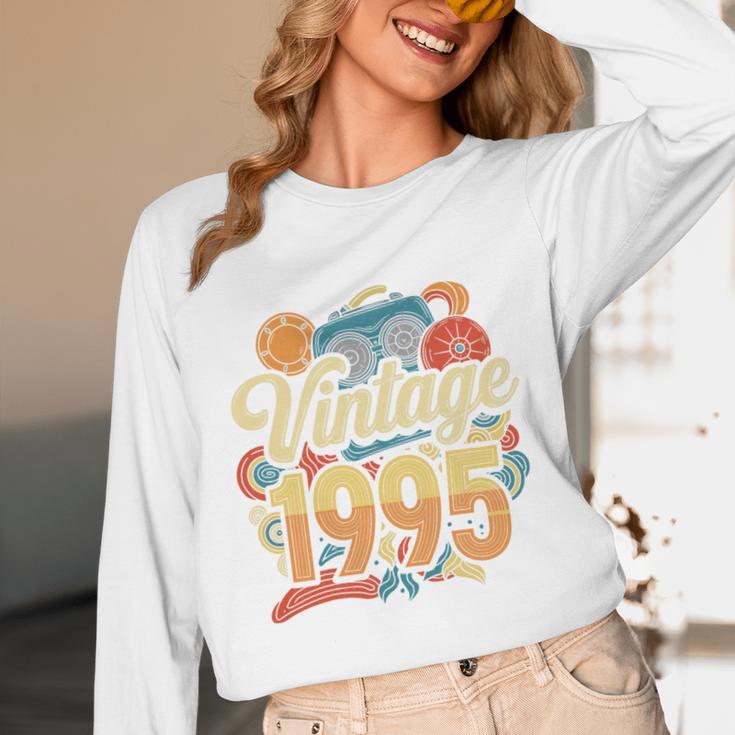 Vintage 1995 Retro Classic 90s Nostalgia Throwback Vibe Premium Tri-Blend Unisex Long Sleeve T-Shirt