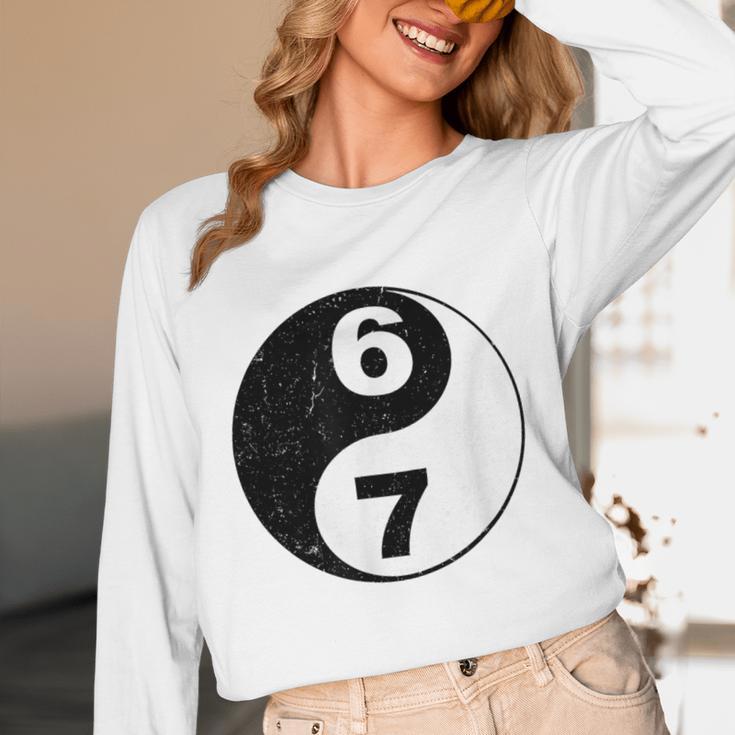 Vintage 6 7 Yin Yang Namaste Six Seven Nostalgia Unisex Long Sleeve T-Shirt Vintage 6 7 Yin Yang Namaste Six Seven Nostalgia Unisex Long Sleeve T-Shirt
